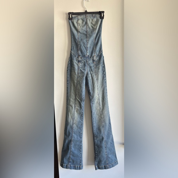Revice XS blue jean romper blue